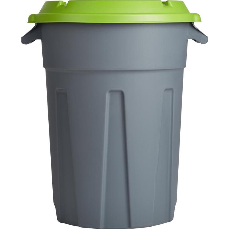фото: Бак для отходов 80л пластик, зеленый для пищ./непищ. прод .(до -30)