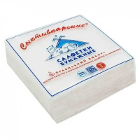 Бумажные салфетки: столовые 1сл 50листов 24х24 Сыктывкар белые (шт.) 1Н-15