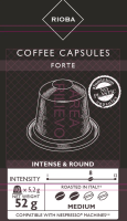 RIOBA Кофе в капсулах Forte для кофемашин Nespresso 10шт, 52г