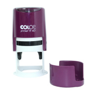 Оснастка для круглой печати Colop Printer d=40мм, фиолетовая, с крышкой