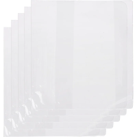 Обложка для учебника №1 School 110мкм, 29.3х56см, прозрачная, 5шт