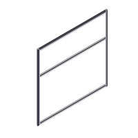 Секция комбинированной перегородки RP115SL120 Серый/Зеленый С 30 1200х22х1115