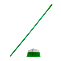 Метла для улицы Mry 142см, d=22см, зеленая, IN0953G
