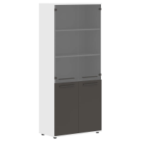 Шкаф высокий широкий EHCS 85.2 Мокко/Мокко/Белый 852х430х1967 EDIS