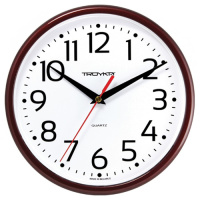 Часы настенные Troyka белые, d=23см, круглые, 91931912