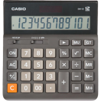 Калькулятор настольный Casio DH-12-BK-S-EH черный, 12 разрядов