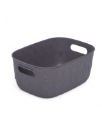 Корзина для хранения Curver Softex S темно-серая 4л, 26.5 x 19.1 x 11см