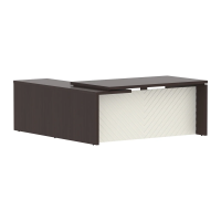 Стол руководителя TLCT 1820(R) Венге Магия Z/Латте 1800х2000х750 TORR LUX