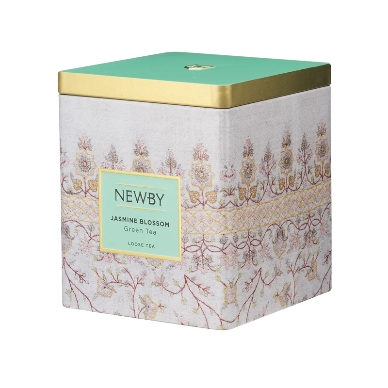 Чай зеленый Newby Цветок жасмина, 125г фото: Чай зеленый Newby Цветок жасмина, 125г