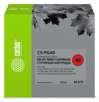 Картридж струйный Cactus CS-PG40 черный (18мл) для Canon Pixma MP150/MP160/MP170/MP180/MP210/MP220/M