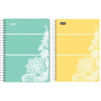 Бизнес тетрадь Attache Амели ассорти, А5, 60 листов, в клетку, на спирали