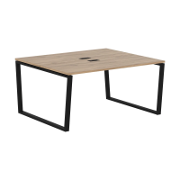 Стол 2-х местный EVWST 1513 Дуб Денвер светлый/Черный 1560х1346х750 EDIS