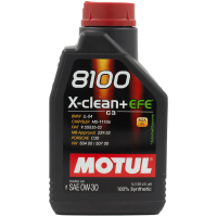 Масло моторное Motul 8100 X-Clean+ EFE 0W30, 1л
