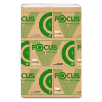 Бумажные полотенца Focus Eco 5049976, листовые, V-сложение, 250шт, 1 слой, белые