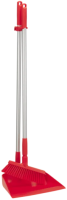Совок и метла Vikan 330мм, средний ворс, вертикальный, красный, 56664