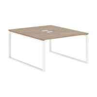 Стол 2-х местный EQWST 1316 Дуб Денвер светлый/Белый 1360х1606х750 EDIS