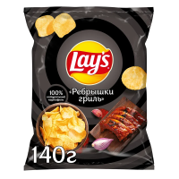 Чипсы Lay's ребрышки гриль, 140г