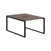 Стол 2-х местный EQWST 1116 Дуб Денвер тёмный/Черный 1160х1606х750 EDIS