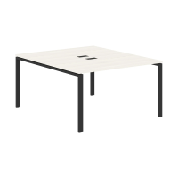 Стол 2-х местный EUWST 1316 Ясень Траун/Черный 1360х1606х750 EDIS