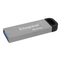 USB флешка Kingston DataTraveler Kyson 64 Гб, USB 3.2 G1, серебристый