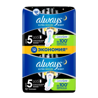 Прокладки Always Ultra Secure Night Duo 12шт