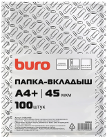 Папка-вкладыш Buro глянцевые А4+ 45мкм (упак.:100шт)