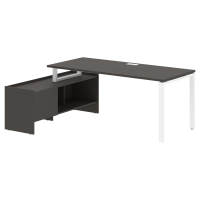 Стол с тумбой EUCT 19814 Мокко/Белый 1960х1400х750 EDIS