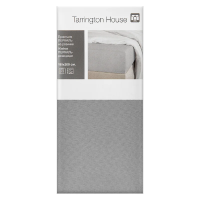 Tarrington House Простыня светло-серая перкаль на резинке, 180 x 200см