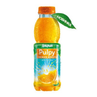 Сокосодержащий напиток Добрый Pulpy апельсин с мякотью, 450мл