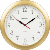 Часы настенные Troyka модель01, диаметр 290мм, пластик 11171113 золото