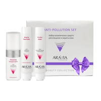 Набор для лица Aravia Anti-pollution Set, для очищения и защиты кожи