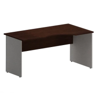 Стол прямой Skyland Imago СА-2, эргономичный, правый, венге магия/металлик, 1400х900(720)х755мм