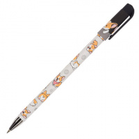Ручка шариковая BRUNO VISCONTI HappyWrite, СИНЯЯ, 'Корги', узел 0,5 мм, линия письма 0,3 мм, 20-0215