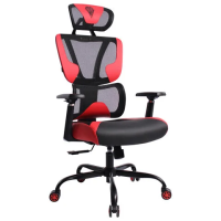 Кресло BRABIX PREMIUM 'Toxin GM-520', синхромеханизм, экокожа/сетка/ткань, черное/красное, 532950