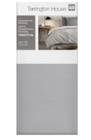 Tarrington House Пододеяльник светло-серый перкаль, 148 x 215см