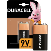 Батарейка Duracell 6LR61 Крона, 9В, алкалиновая, 1шт