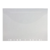 Папка-конверт с перфорацией Brauberg А4, 150мкм, 10шт/уп, 227312