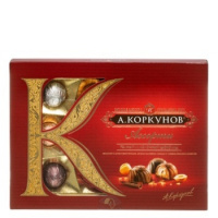 Конфеты Коркунов ассорти в темном и молочном шоколаде, 110г