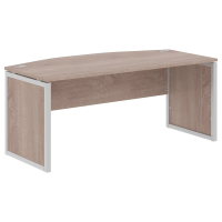 Стол руководителя XQPET 189 Дуб Сонома/Алюминий 1800х914х750 XTEN-QP