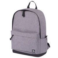Рюкзак BRAUBERG универсальный, сити-формат, 'Grey Melange', с защитой от влаги, 43х30х17 см, 228842