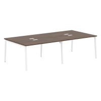 Стол 4-х местный ELWST 2713 Дуб Денвер тёмный/Белый 2726х1346х750 EDIS