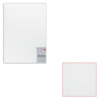 Белый картон грунтованный для живописи, 35х50 см, толщина 2 мм, акриловый грунт, двусторонний