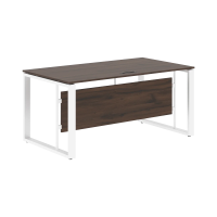 Стол руководителя EST 169 Дуб Денвер темный/Белый 1600х900х750 ENIO