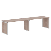 Стол 2-х местный XQPWST 3270 Дуб Сонома/Алюминий 1600х700х750 XTEN-QP