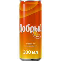 Напиток Добрый Апельсин витамин C газированный, 330мл