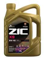 Масло моторное синтетическое Zic X9 5W-40, 4л