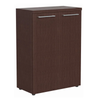 Шкаф средний Skyland Alto AMC 85.1, венге магия, 850х456х1200мм, с глухими средними дверьми, с топом