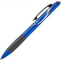 Шариковая ручка автоматическая Attache Xtream синяя, 0.5мм, синий корпус