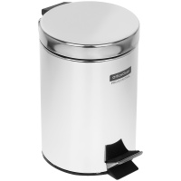 УЦЕНКА-Ведро-контейнер для мусора (урна) OfficeClean Professional, 3л, нержавеющая сталь, хром