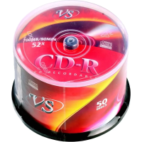 Диск CD-R Vs 700Mb, 52x, Cake Box, 50шт/уп